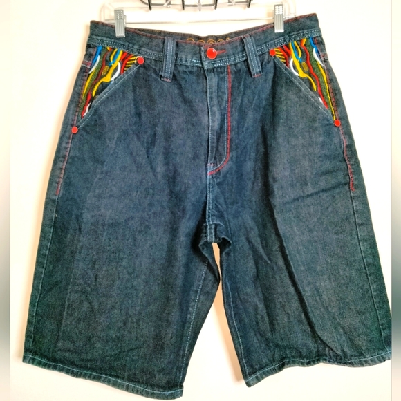 COOGI Shorts Coogi Size 34 Mens Vintage Multicolored Embroidered